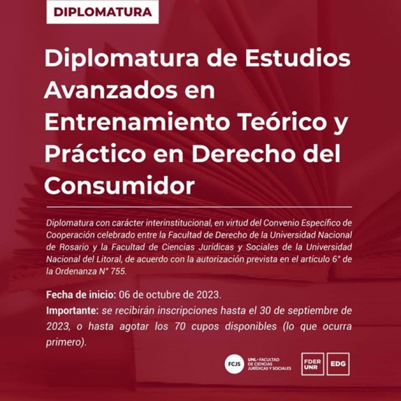 Diplomatura de Estudios Avanzados en Entrenamiento Teórico y Práctico en Derecho del Consumidor