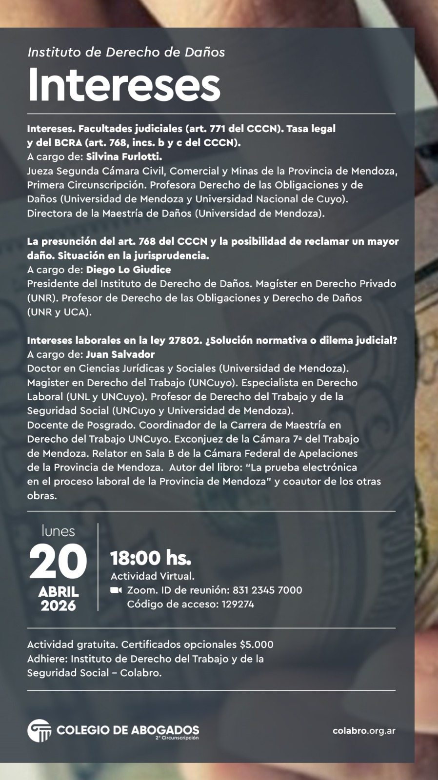 Intereses - 20/04/2026