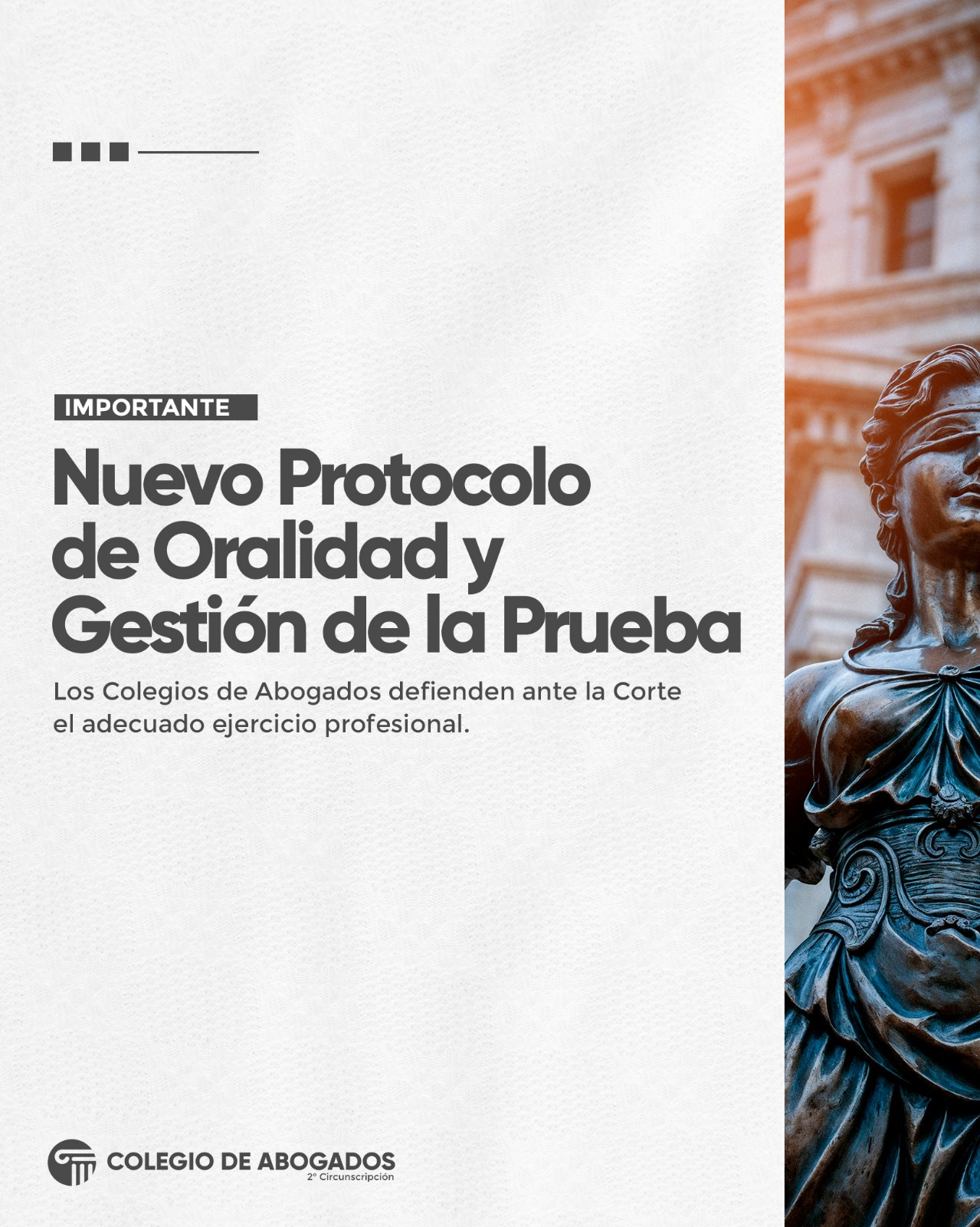 Nuevo Protocolo de Oralidad y Gestión de la Prueba