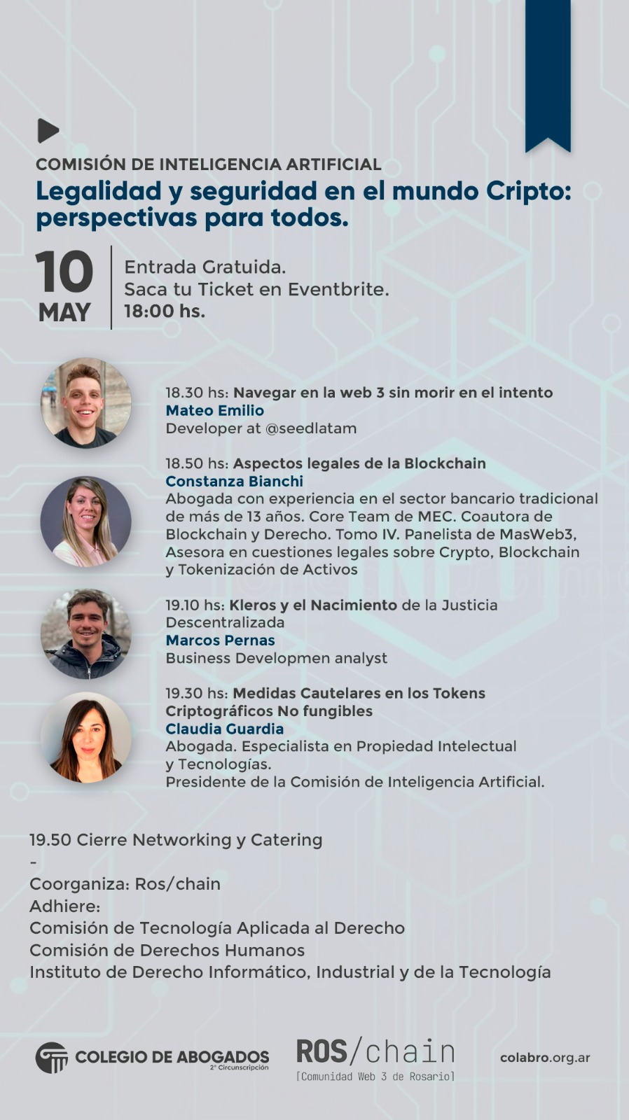 LEGALIDAD Y SEGURIDAD EN EL MUNDO CRIPTO: perspectivas para todos -  10/05/2024 - Actividades - Agenda - Colegio de abogados