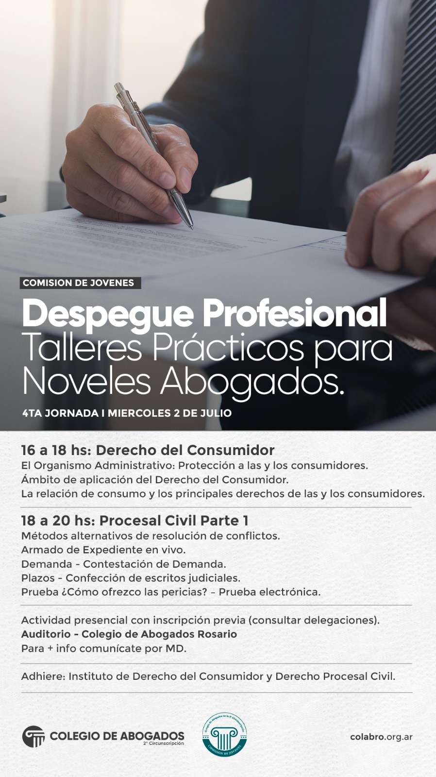 DESPEGUE PROFESIONAL TALLERES PRÁCTICOS PARA NOVELES ABOGADOS - 02/07/2025