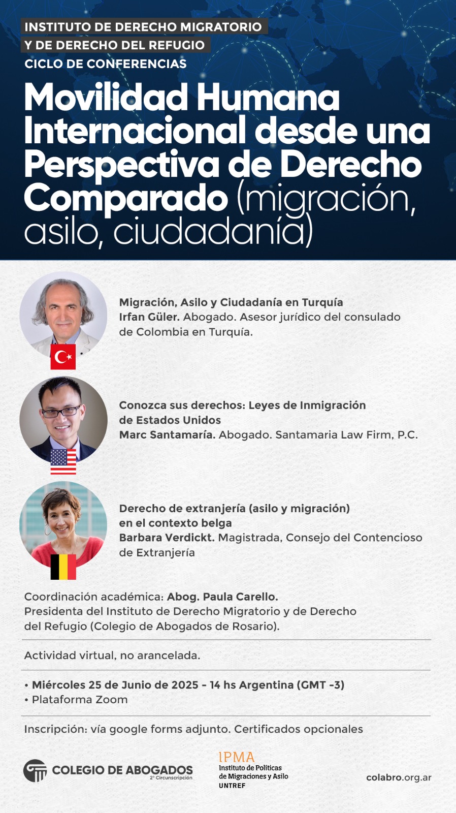 Movilidad Humana Internacional desde una Perspectiva de Derecho Comparado (migración, asilo, ciudadanía) - 25/06/2025