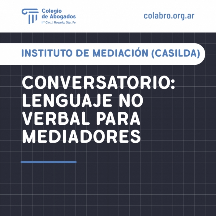 Conversatorio lenguaje no verbal para mediadores